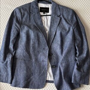 Banana Republic Navy Textured Jacket